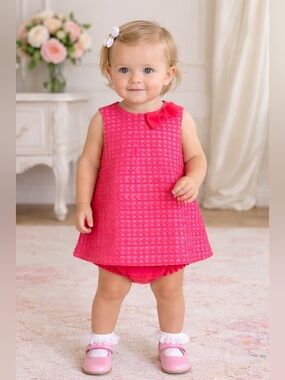 Kate Spade Baby Girl Lace Overlay dress and bloomer set 18 MO NWT